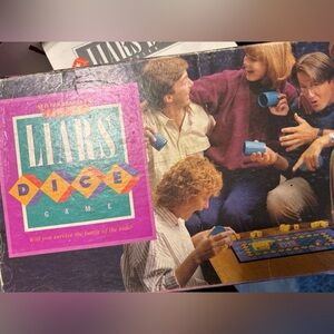 Vintage 1987 Milton Bradley Liar’s Dice Board Game Complete